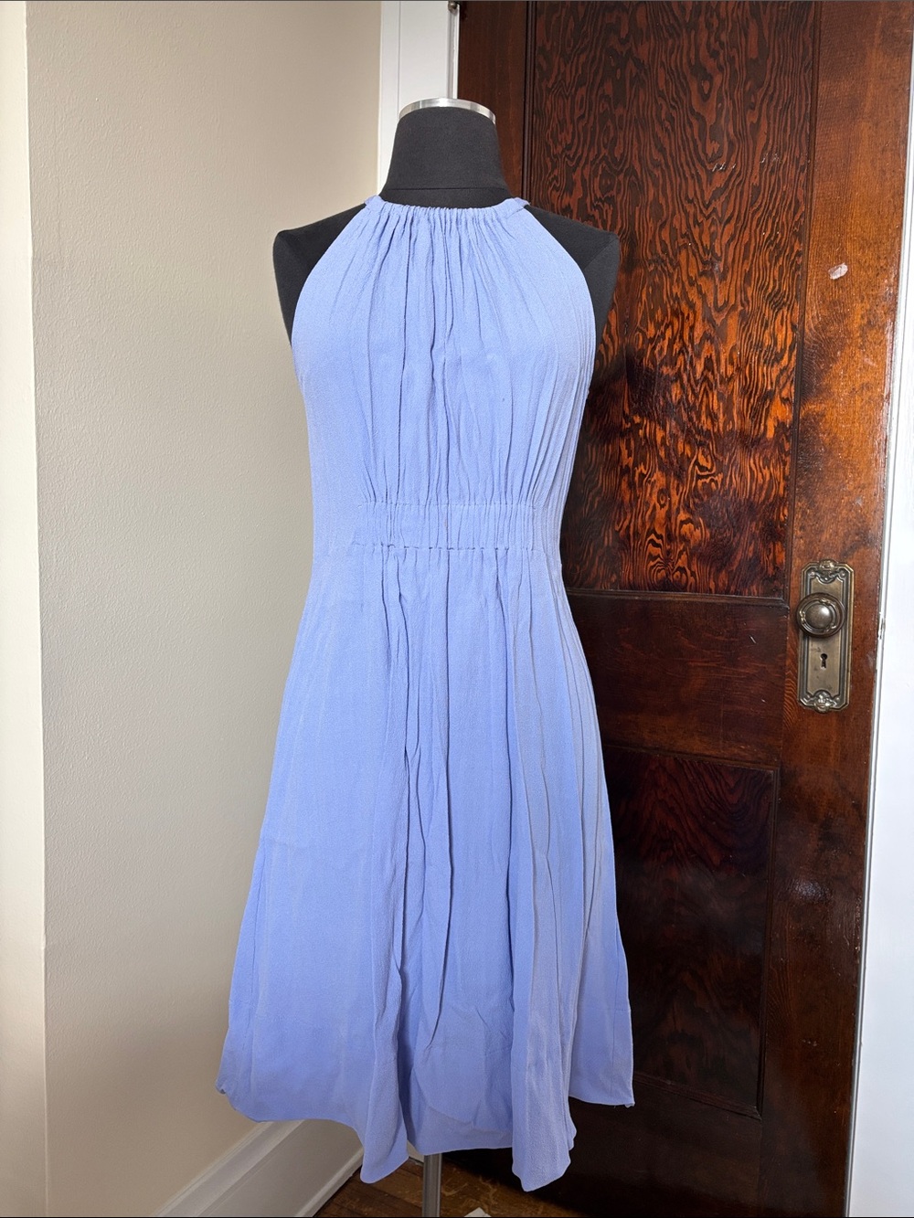 Kate Spade Periwinkle Halter Sleeveless Crepe Dress